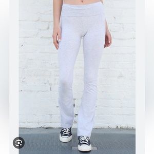 Brandy Melville Priscilla heather gray flared leggings yoga pants